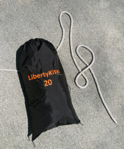 The 20m LibertyKite® packed in its storage bag ensures secure, compact storage for your eco-friendly sailing propulsion solution.