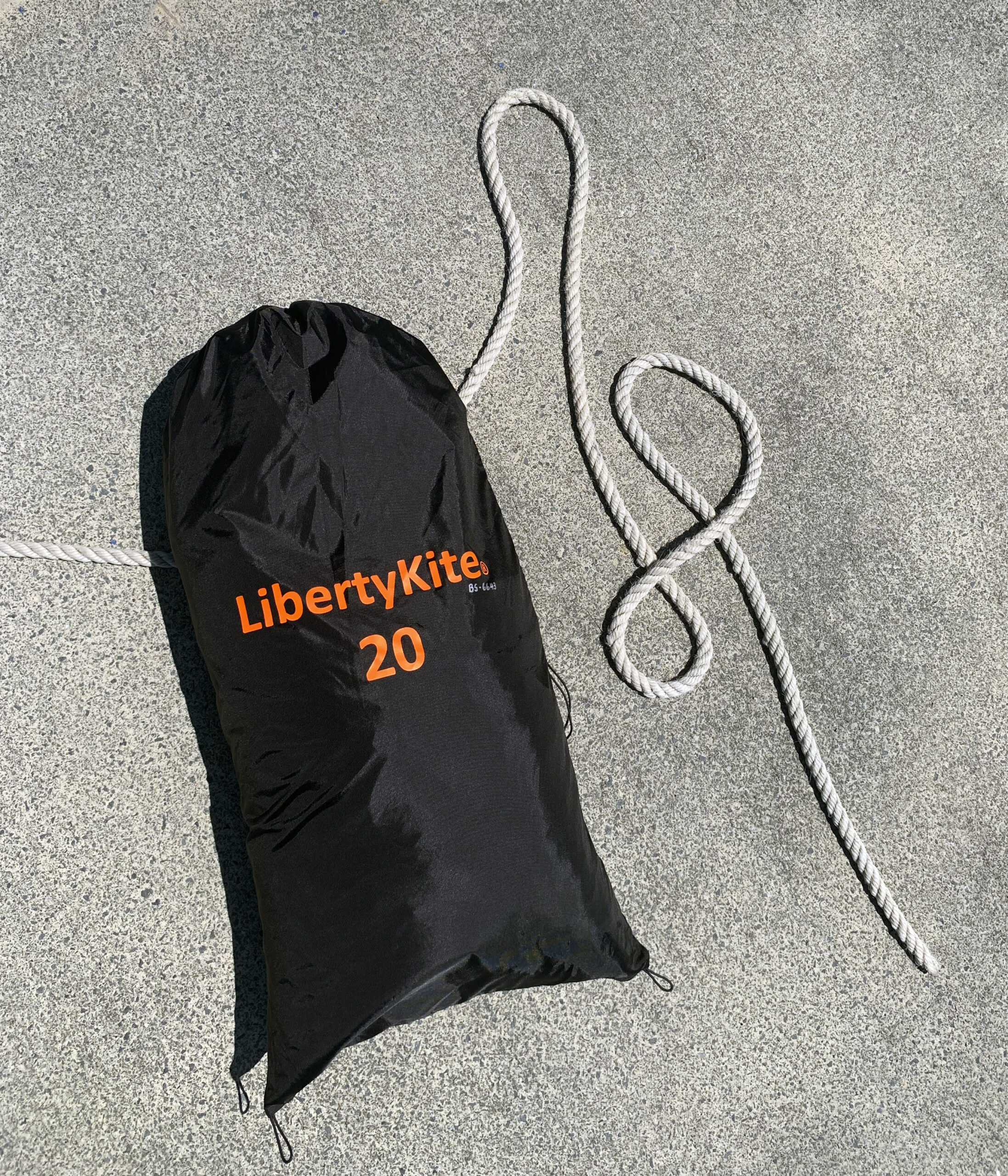 The 20m LibertyKite® packed in its storage bag ensures secure, compact storage for your eco-friendly sailing propulsion solution.